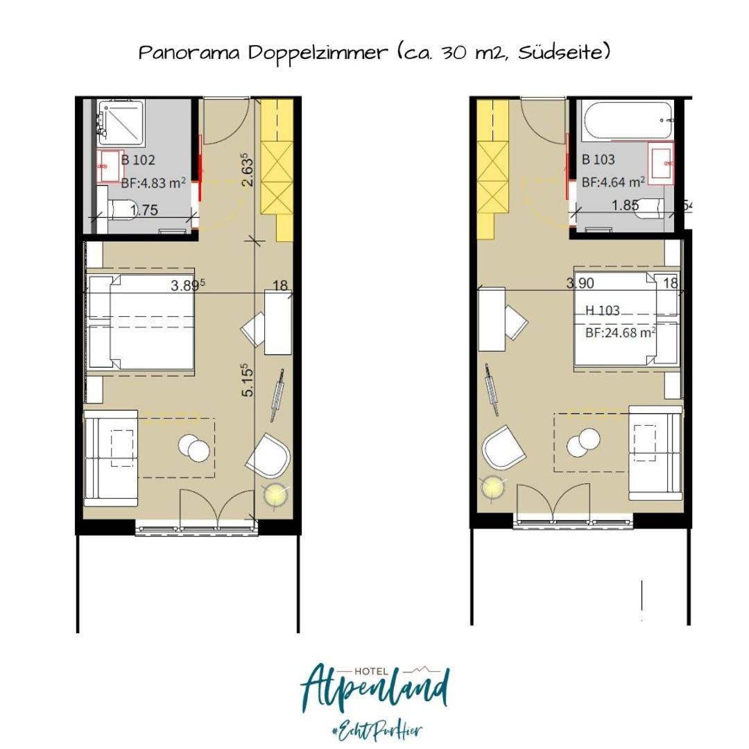 Hotel Alpenland Гстаад Екстериор снимка